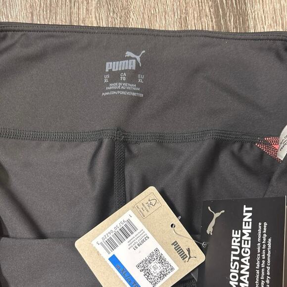 NWT Puma Eversculpt Drycell Biker Shorts Black/Peach Size XL - Picture 3 of 5